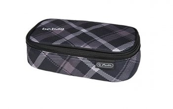 Studentský penál be.bag beat šedé 11410651, herlitz