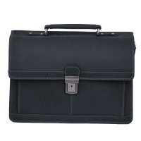 P�nsk� ko�en� aktovka 1881/H �ern� + Collonil Carbon Pure, Lagen