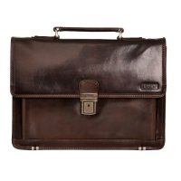 Ko�en� aktovka na dokumenty 2079/T tmav� hn�d�, Lagen