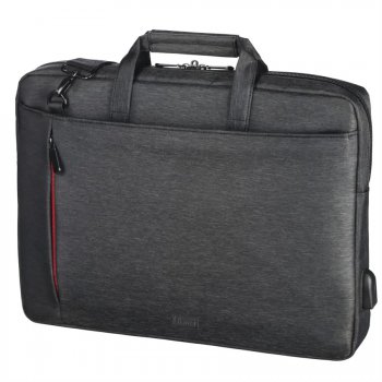 brašna na Notebook s integrovaným USB kabelem Manchester, 40 cm (15.6") 216577 černá, Hama