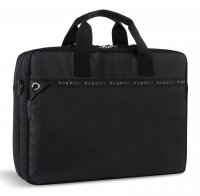 Pracovn aktovka na notebook Bugatti Blanc DeLight Briefcase 49451001 ern, Bugatti