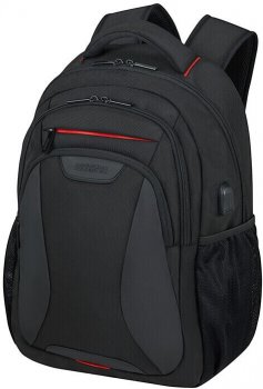 Pnsk batoh na notebook 15,6" ern 142923-1027 Eco USB bass black, AMERICAN TOURISTER