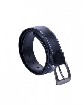 Pnsk koen opasek 02-2-B-M-60 ern nit bl + modr, Penny Belts