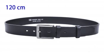 Dlouhý pánský kožený pásek černý 35-100-4-60 obvod pasu 120 cm, Penny Belts