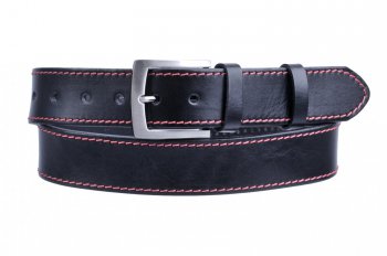 Pánský kožený pásek 25-1-CV-60 černý, Penny Belts