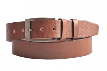 Pánský kožený opasek 504-48 světle hnědý, Penny Belts