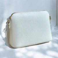 D�msk� ko�en� kabelka crossbody 5232 b�l�, MAXFLY