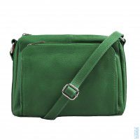 Ko�en� crossbody kabelka 5542 verde zelen�, SARA BAGS
