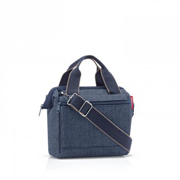 Kabelka Allrounder cross herringbone dark blue MQ4113 modrá, Reisenthel