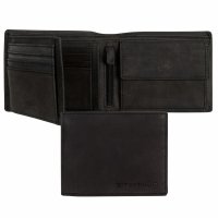 P�nsk� pen�enka z brou�en� k��e Ron 25308-60 �ern�, TOM TAILOR
