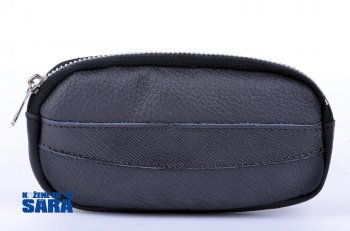 klíčenka kožená 400401.0 černá C, Hajn
