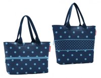 Elegantn nkupn kabelka Shopper e1 mixed dots blue RJ4080, Reisenthel