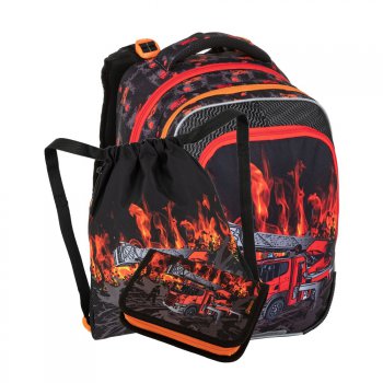 Školní set pro prvňáčky batoh Hasiči BETA 23 B (batoh + penál + sáček), Bagmaster
