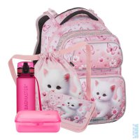Velk� �koln� set do prvn� t��dy B�l� ko�i�ka Dopi 26 A - batoh + pen�l + s��ek na t�locvik + box + lahev, Bagmaster
