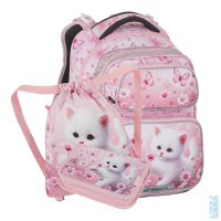 Mal� �koln� set do prvn� t��dy B�l� ko�i�ka Dopi 26 A - batoh + pen�l + s��ek na t�locvik, Bagmaster