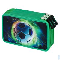 Školní penál třípatrový Fotbal Míč A-34086, Baagl