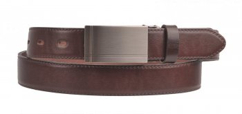 Kožený pásek společenský 30-020-5PS-40 tmavě hnědý, Penny Belts